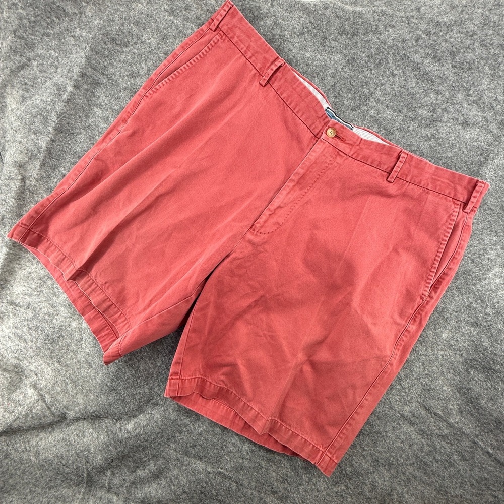 Peter Millar Nantucket Whaler Chinos Short Mens 42 Salmon Red Stretch Cotton